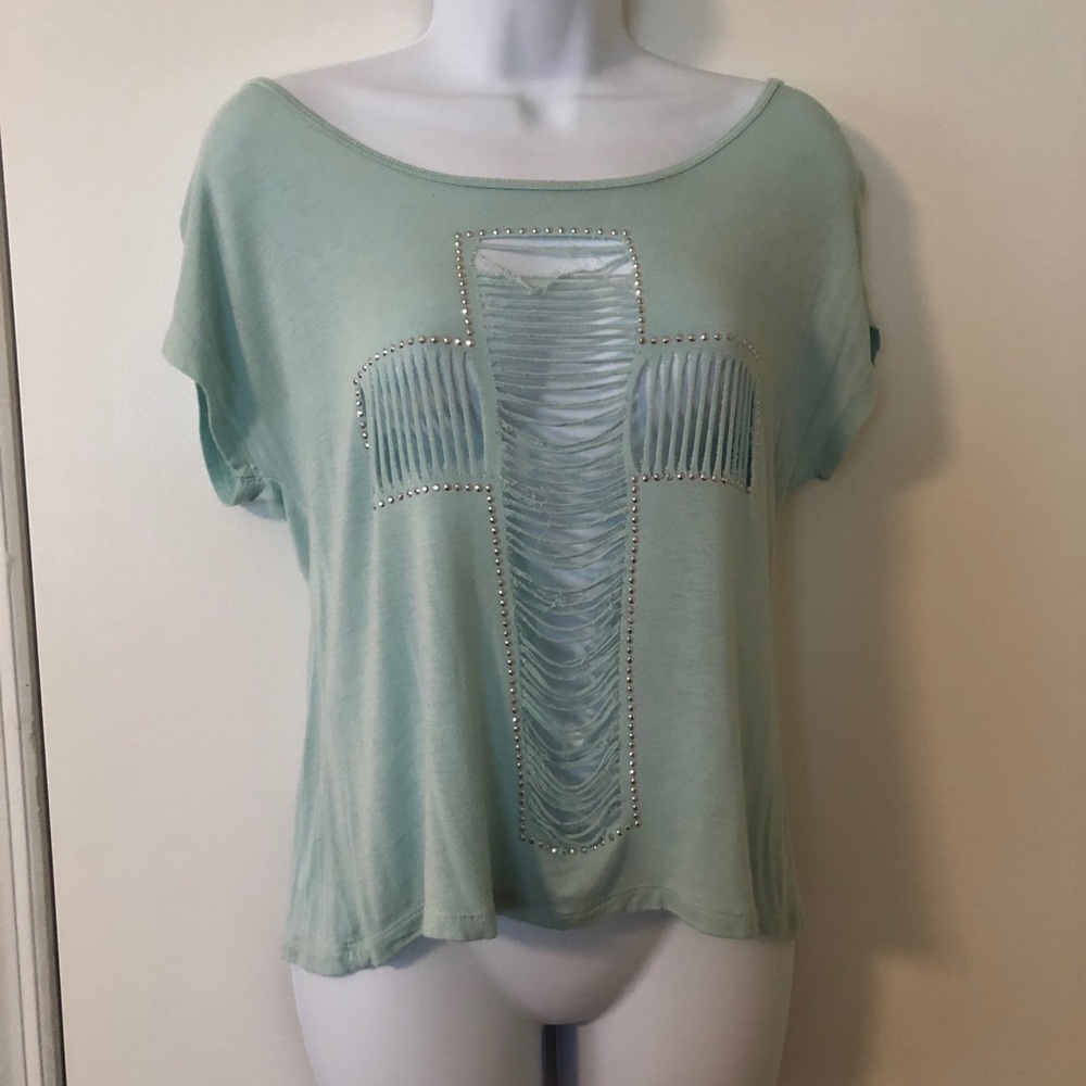 Teal blouse